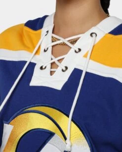 '47 BRAND 47 Brand Los Angeles Rams Superior Lacer Hoodie Royal -Mitchell & Ness Shop 02041710 YR400 womens 0080
