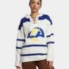 '47 BRAND 47 Brand Los Angeles Rams Superior Lacer Hoodie Cream 1 '47 BRAND 47 Brand Los Angeles Rams Superior Lacer Hoodie Cream -Mitchell & Ness Shop 02041711 YC600 womens 0010