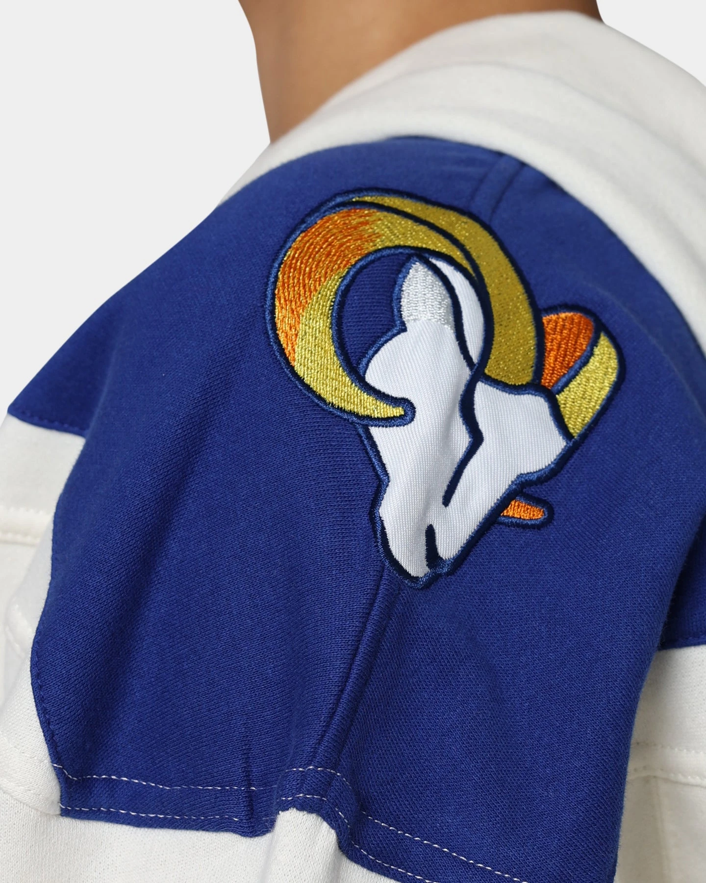 47 Brand Los Angeles Rams Superior Lacer Hoodie Cream '47 BRAND 47 Brand Los Angeles Rams Superior Lacer Hoodie Cream -Mitchell & Ness Shop 02041711 YC600 womens 0070