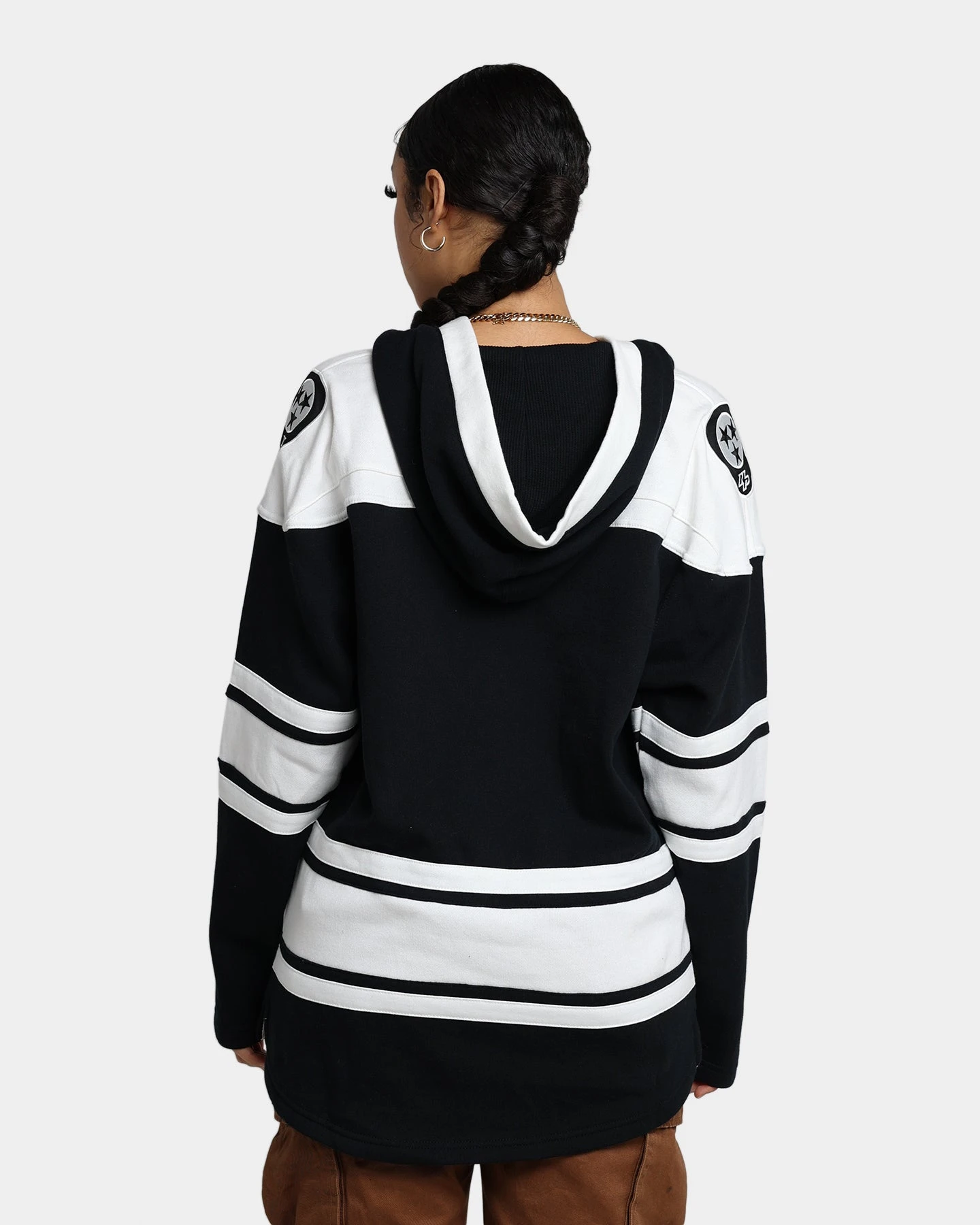 47 Brand Nashville Predators Superior Lacer Hoodie Jet Black '47 BRAND 47 Brand Nashville Predators Superior Lacer Hoodie Jet Black -Mitchell & Ness Shop 02041720 YB339 womens 0040