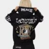 Loiter Peace Walker Hoodie Black 2 Loiter Peace Walker Hoodie Black -Mitchell & Ness Shop 02041850 YB001 womens 0010