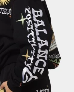 Loiter Peace Walker Hoodie Black -Mitchell & Ness Shop 02041850 YB001 womens 00100