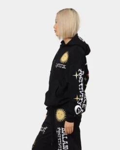 Loiter Peace Walker Hoodie Black -Mitchell & Ness Shop 02041850 YB001 womens 0070