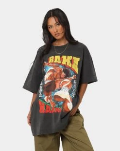 Goat Crew X Baki Hanma Baki Hanma Vintage Heavyweight T-Shirt Black Wash