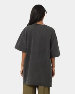 Goat Crew X Baki Hanma Baki Hanma Vintage Heavyweight T-Shirt Black Wash -Mitchell & Ness Shop 02041961 YB295 womens 0040