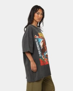 Goat Crew X Baki Hanma Baki Hanma Vintage Heavyweight T-Shirt Black Wash -Mitchell & Ness Shop 02041961 YB295 womens 0050