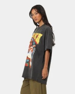 Goat Crew X Baki Hanma Baki Hanma Vintage Heavyweight T-Shirt Black Wash -Mitchell & Ness Shop 02041961 YB295 womens 0060