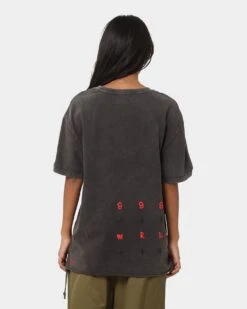 Ksubi X Juice Wrld 999 Biggie Vintage T-Shirt Faded Black 5 Ksubi X Juice Wrld 999 Biggie Vintage T-Shirt Faded Black -Mitchell & Ness Shop 02042048 YB554 womens 0040