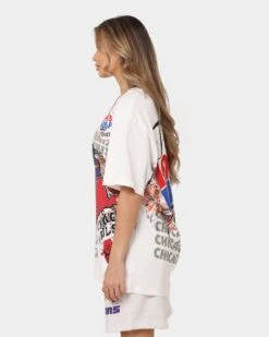 Mitchell & Ness Phoenix Suns VS Chicago Bulls 1993 Finals Vintage T-Shirt Vintage White -Mitchell & Ness Shop 02042096 YV003 womens 070