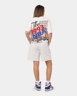 Mitchell & Ness Phoenix Suns VS Chicago Bulls 1993 Finals Vintage T-Shirt Vintage White -Mitchell & Ness Shop 02042096 YV003 womens 080