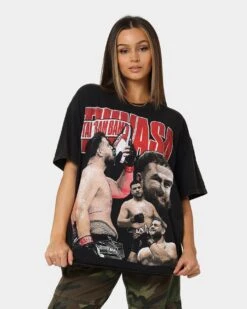 Goat Crew X Tai "Bam Bam" Tuivasa Tai Collage Vintage T-Shirt Washed Black