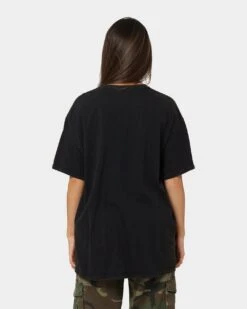 Goat Crew X Tai "Bam Bam" Tuivasa Tai Collage Vintage T-Shirt Washed Black -Mitchell & Ness Shop 02042128 YW607 womens 0040