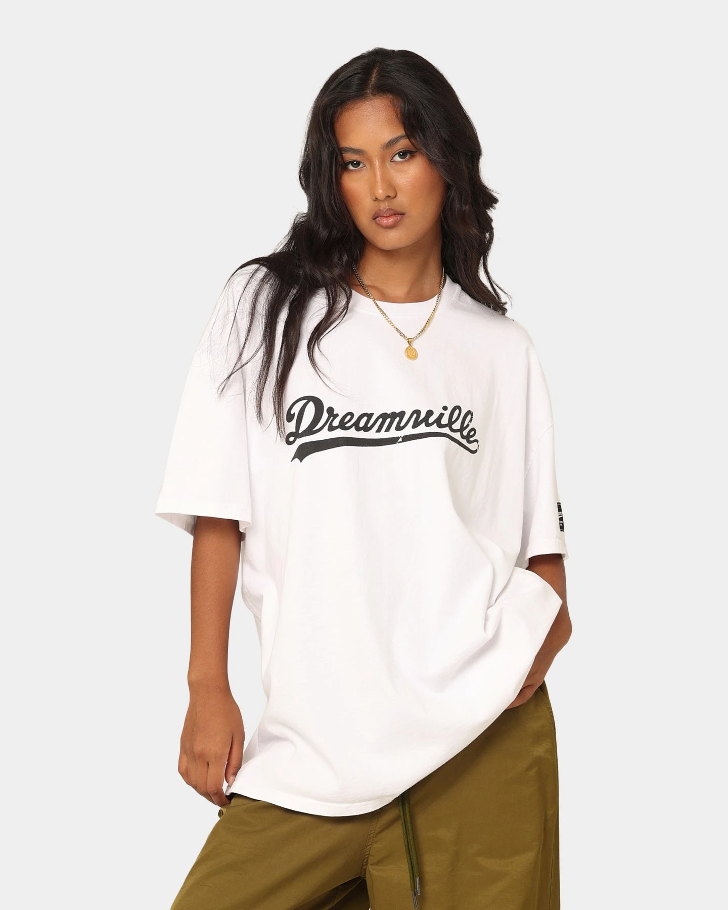 Dreamville Dreamville Logo Vintage T-Shirt Off White Dreamville Dreamville Logo Vintage T-Shirt Off White -Mitchell & Ness Shop 02042273 YO007 womens 0010