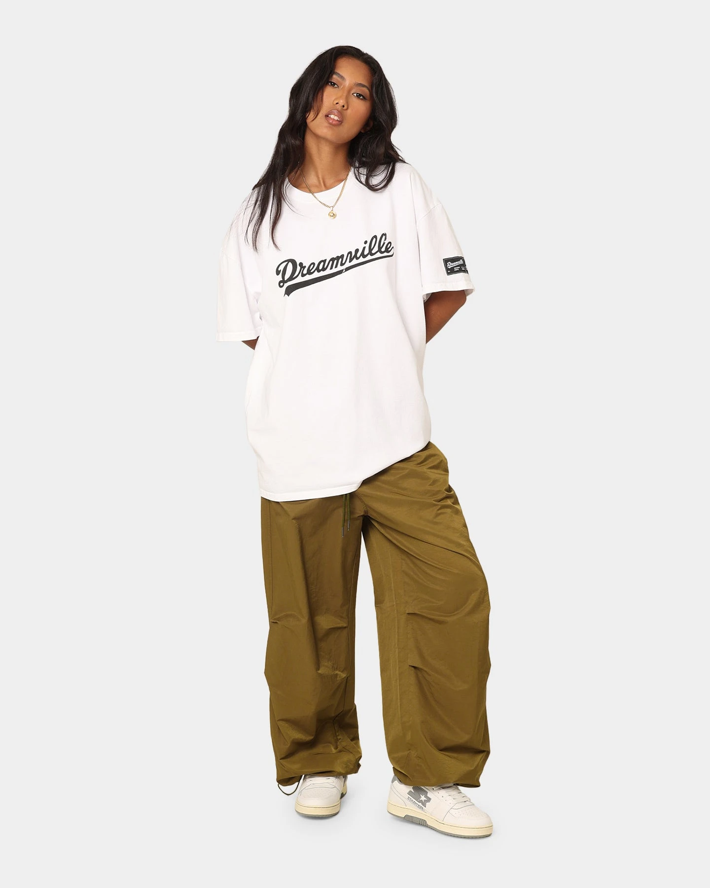 Dreamville Dreamville Logo Vintage T-Shirt Off White Dreamville Dreamville Logo Vintage T-Shirt Off White -Mitchell & Ness Shop 02042273 YO007 womens 0020