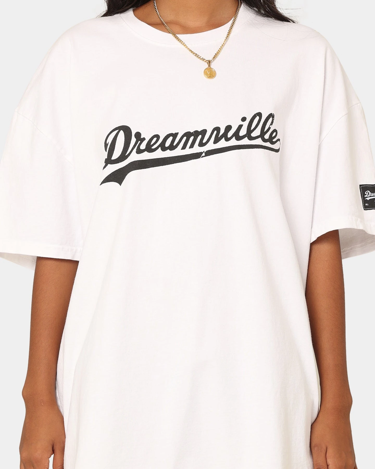 Dreamville Dreamville Logo Vintage T-Shirt Off White Dreamville Dreamville Logo Vintage T-Shirt Off White -Mitchell & Ness Shop 02042273 YO007 womens 0030