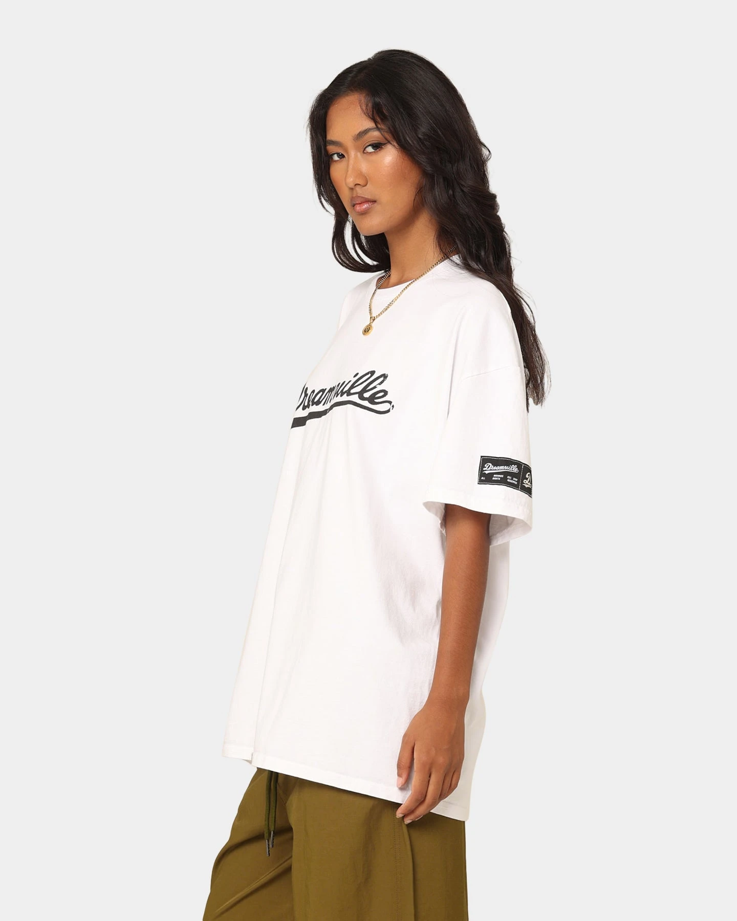 Dreamville Dreamville Logo Vintage T-Shirt Off White Dreamville Dreamville Logo Vintage T-Shirt Off White -Mitchell & Ness Shop 02042273 YO007 womens 0060
