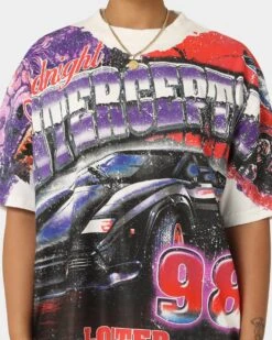 Loiter Interceptor Vintage T-Shirt Off White -Mitchell & Ness Shop 02042507 YO007 womens 0040