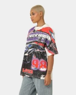 Loiter Interceptor Vintage T-Shirt Off White -Mitchell & Ness Shop 02042507 YO007 womens 0070