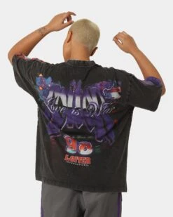 Loiter Interceptor Vintage T-Shirt Vintage Black -Mitchell & Ness Shop 02042507 YV009 womens 0020