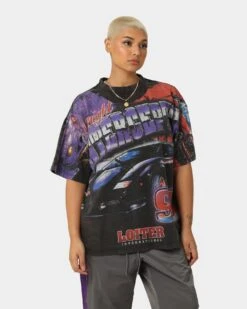 Loiter Interceptor Vintage T-Shirt Vintage Black -Mitchell & Ness Shop 02042507 YV009 womens 0060