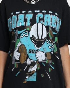 Goat Crew Infamous T-Shirt Black Wash -Mitchell & Ness Shop 02042537 YB295 womens 0030