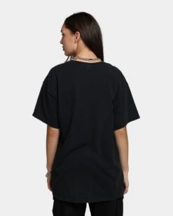 Goat Crew Infamous T-Shirt Black Wash -Mitchell & Ness Shop 02042537 YB295 womens 0040