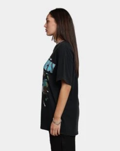 Goat Crew Infamous T-Shirt Black Wash -Mitchell & Ness Shop 02042537 YB295 womens 0060