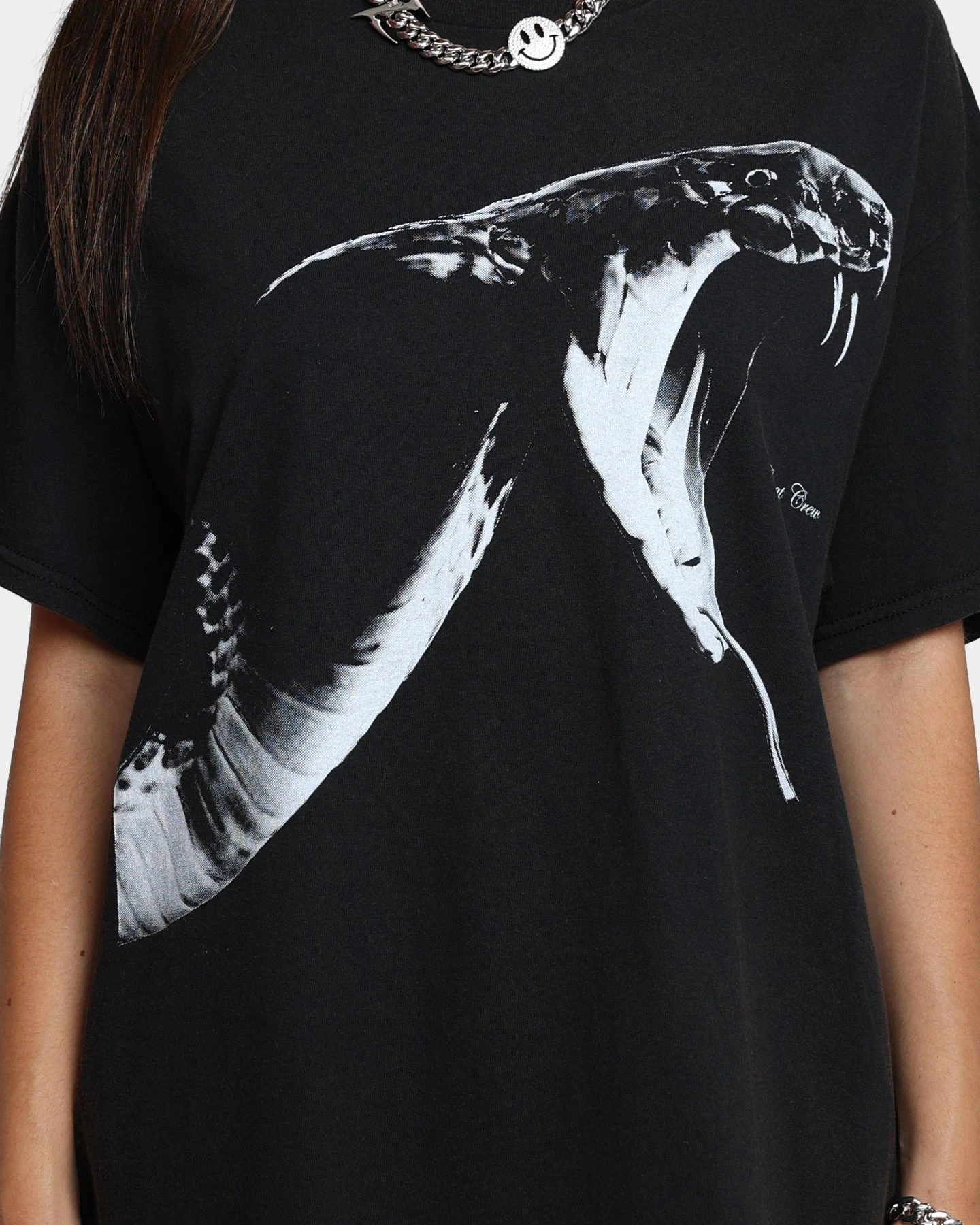 Goat Crew Snake Vintage T-Shirt Black Wash Goat Crew Snake Vintage T-Shirt Black Wash -Mitchell & Ness Shop 02042541 YB295 womens 0030