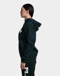 Playboy By CK Wordmark Hoodie Forest Green -Mitchell & Ness Shop 02042559 YF006 womens 0060