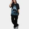 American Thrift X Jaws Jaws Vintage T-Shirt Black Wash