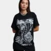 Rats Get Fat King Kobra T-Shirt Black -Mitchell & Ness Shop 02042846 YB001 womens 0010