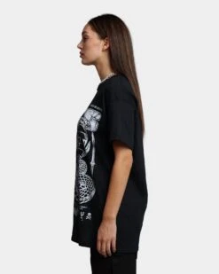 Rats Get Fat King Kobra T-Shirt Black -Mitchell & Ness Shop 02042846 YB001 womens 0060