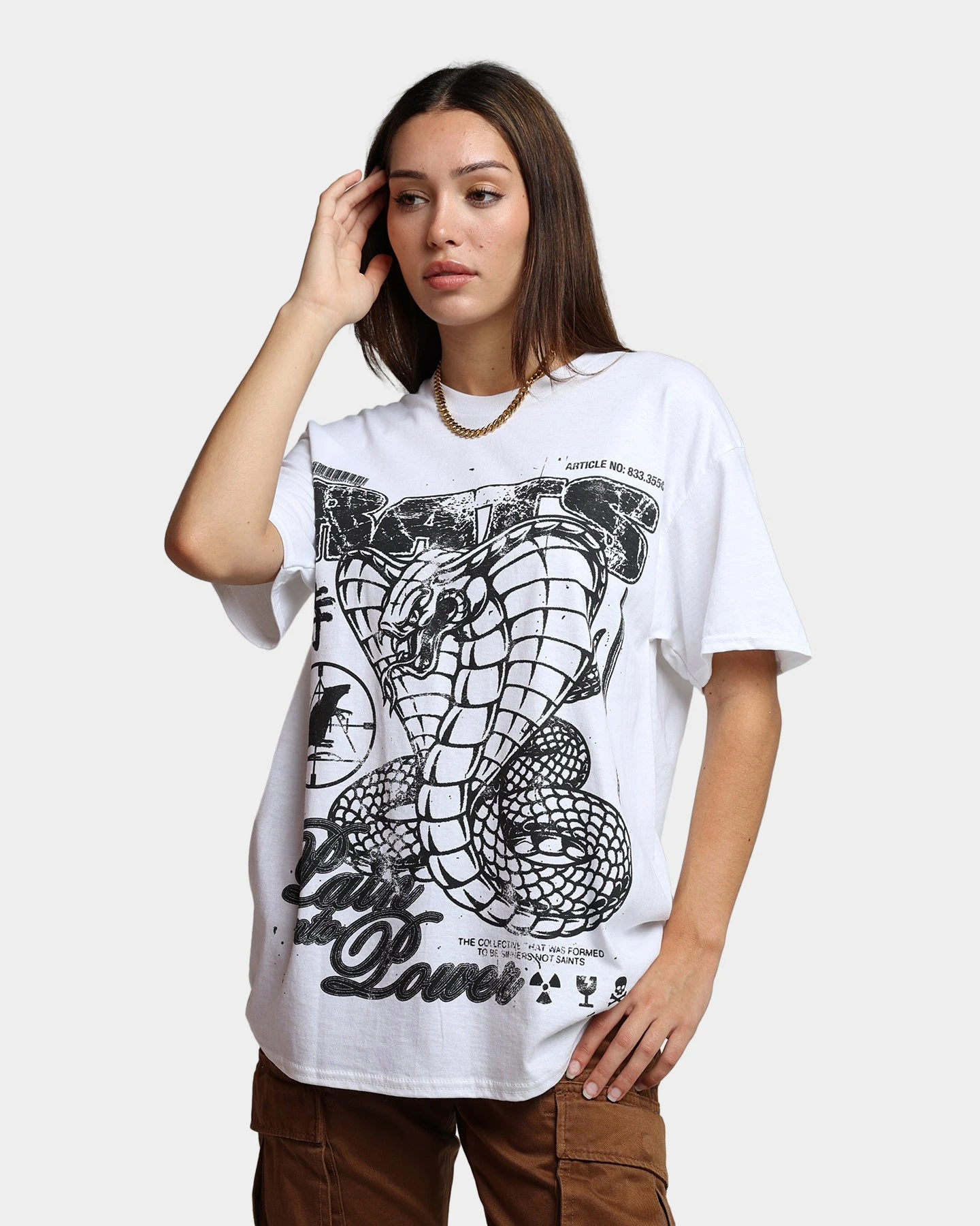 Rats Get Fat King Kobra T-Shirt White Rats Get Fat King Kobra T-Shirt White -Mitchell & Ness Shop 02042846 YW100 womens 0010