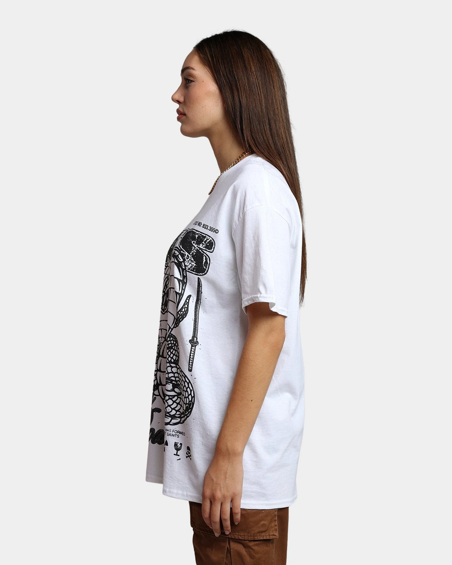 Rats Get Fat King Kobra T-Shirt White Rats Get Fat King Kobra T-Shirt White -Mitchell & Ness Shop 02042846 YW100 womens 0060