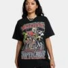 Goat Crew Supercross Racing Team Vintage T-Shirt Black Wash -Mitchell & Ness Shop 02043140 YB295 womens 0010