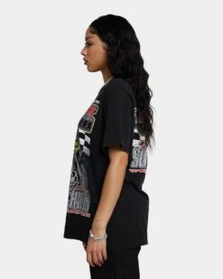 Goat Crew Supercross Racing Team Vintage T-Shirt Black Wash -Mitchell & Ness Shop 02043140 YB295 womens 0070