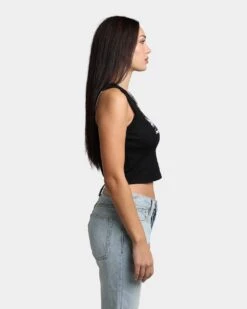 Rats Get Fat Women's Scorpio Crop Singlet Black -Mitchell & Ness Shop 02043219 YB001 womens 0050