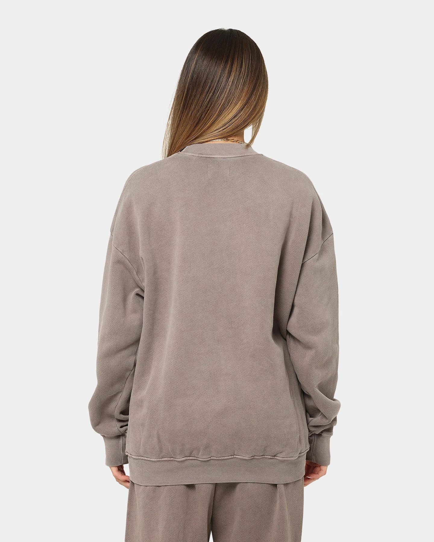 Joah Brown Women's Classic Pullover Crewneck Peppercorn Joah Brown Women's Classic Pullover Crewneck Peppercorn -Mitchell & Ness Shop 02043229 YP570 womens 0040