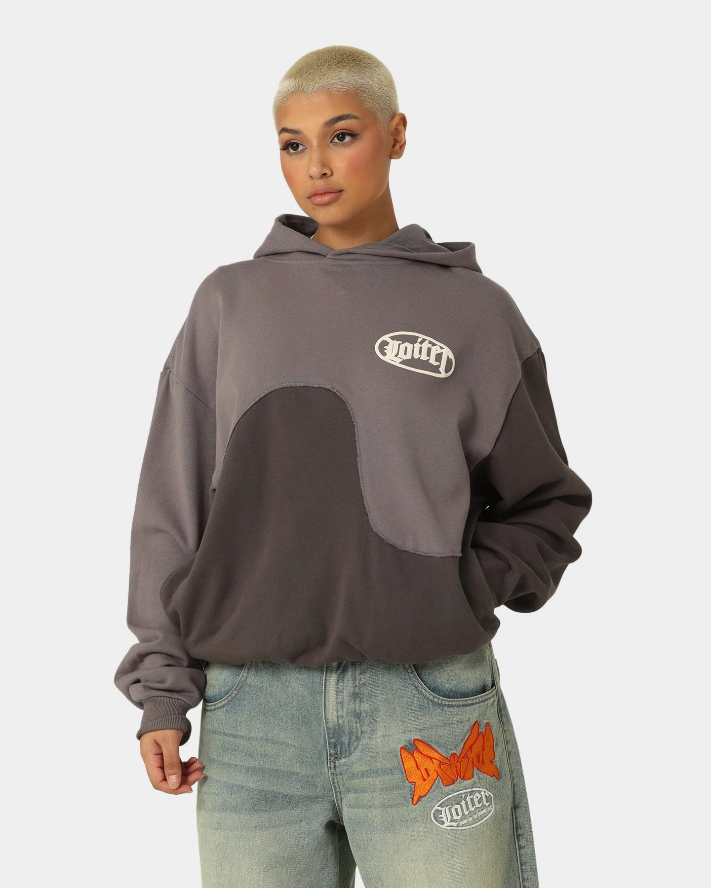 Loiter Palette Hoodie Grey Loiter Palette Hoodie Grey -Mitchell & Ness Shop 02043435 YQ001 womens 0010
