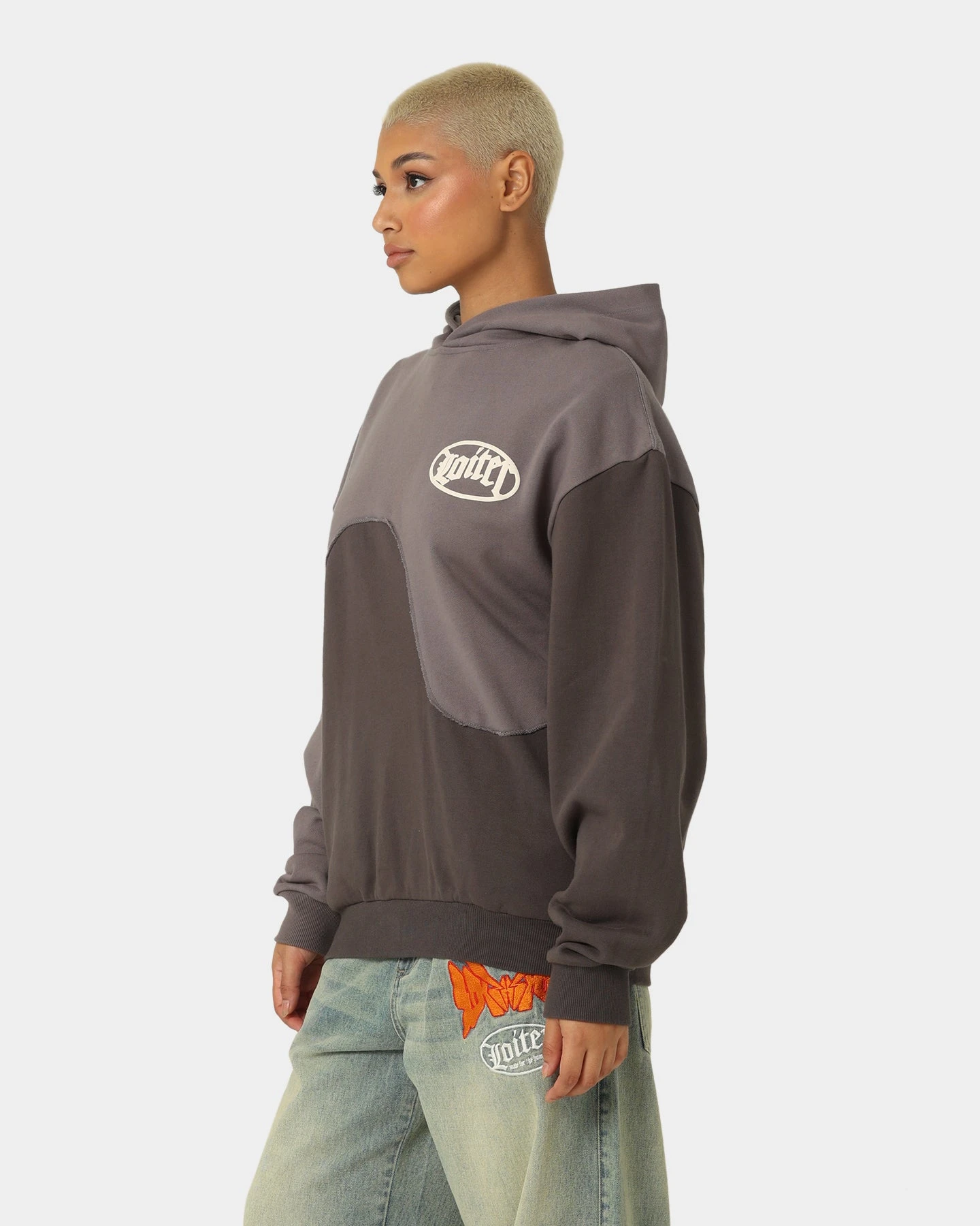 Loiter Palette Hoodie Grey Loiter Palette Hoodie Grey -Mitchell & Ness Shop 02043435 YQ001 womens 0070