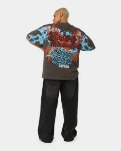 Loiter Speed Seeker Vintage T-Shirt Charcoal -Mitchell & Ness Shop 02043509 YC300 womens 0080