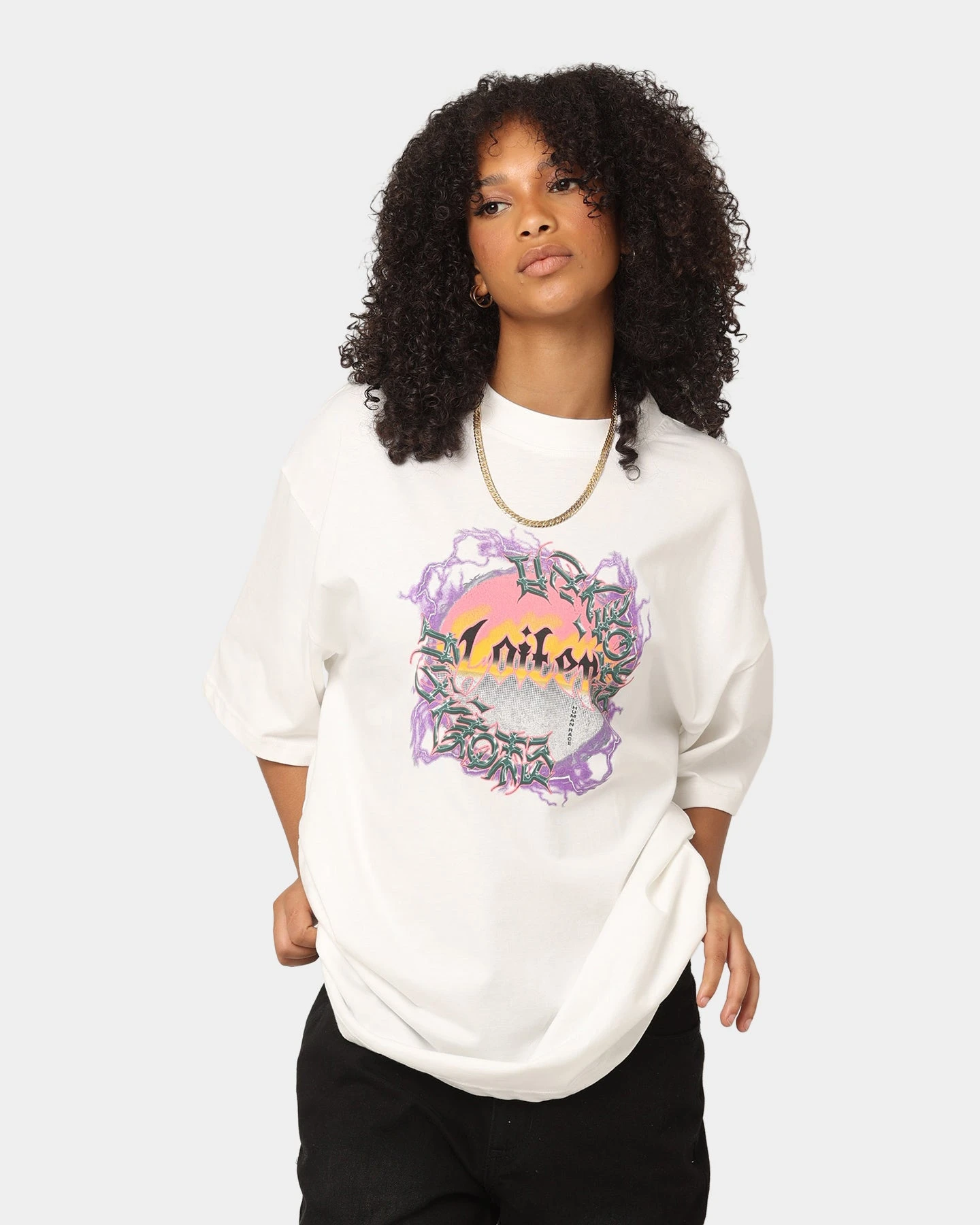 Loiter Ethereal Vintage T-Shirt Off White Loiter Ethereal Vintage T-Shirt Off White -Mitchell & Ness Shop 02043859 YO007 womens 0010