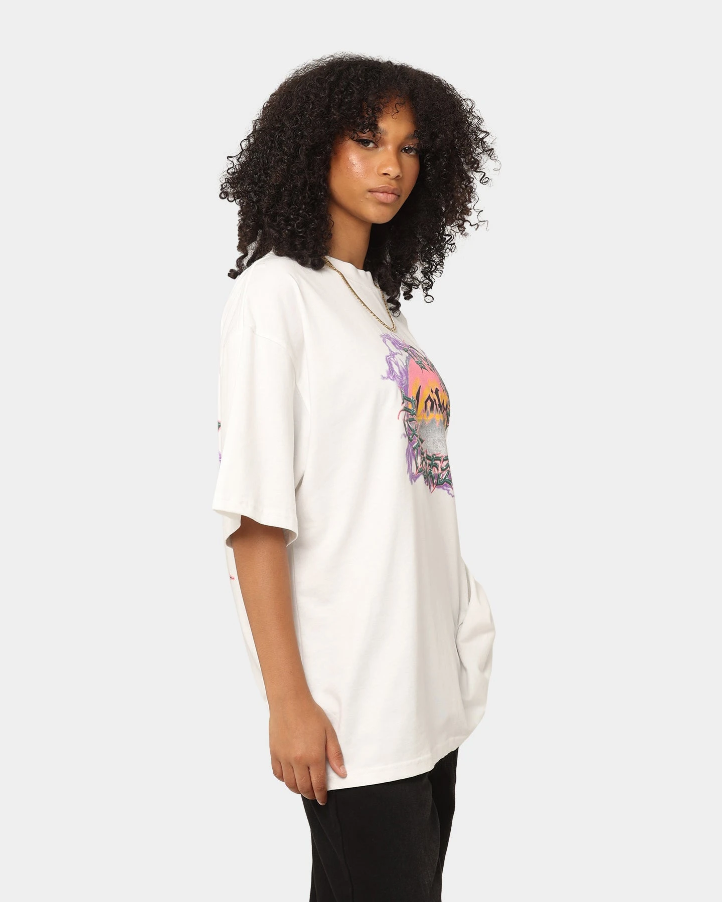 Loiter Ethereal Vintage T-Shirt Off White Loiter Ethereal Vintage T-Shirt Off White -Mitchell & Ness Shop 02043859 YO007 womens 0060