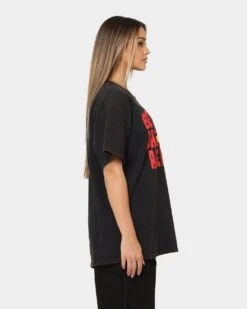 Goat Crew Better Days Vintage T-Shirt Black Wash -Mitchell & Ness Shop 02043978 YB295 womens 0050