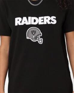 New Era Women's Las Vegas Raiders Logo Select T-Shirt Black -Mitchell & Ness Shop 02043998 YB001 womens 0030