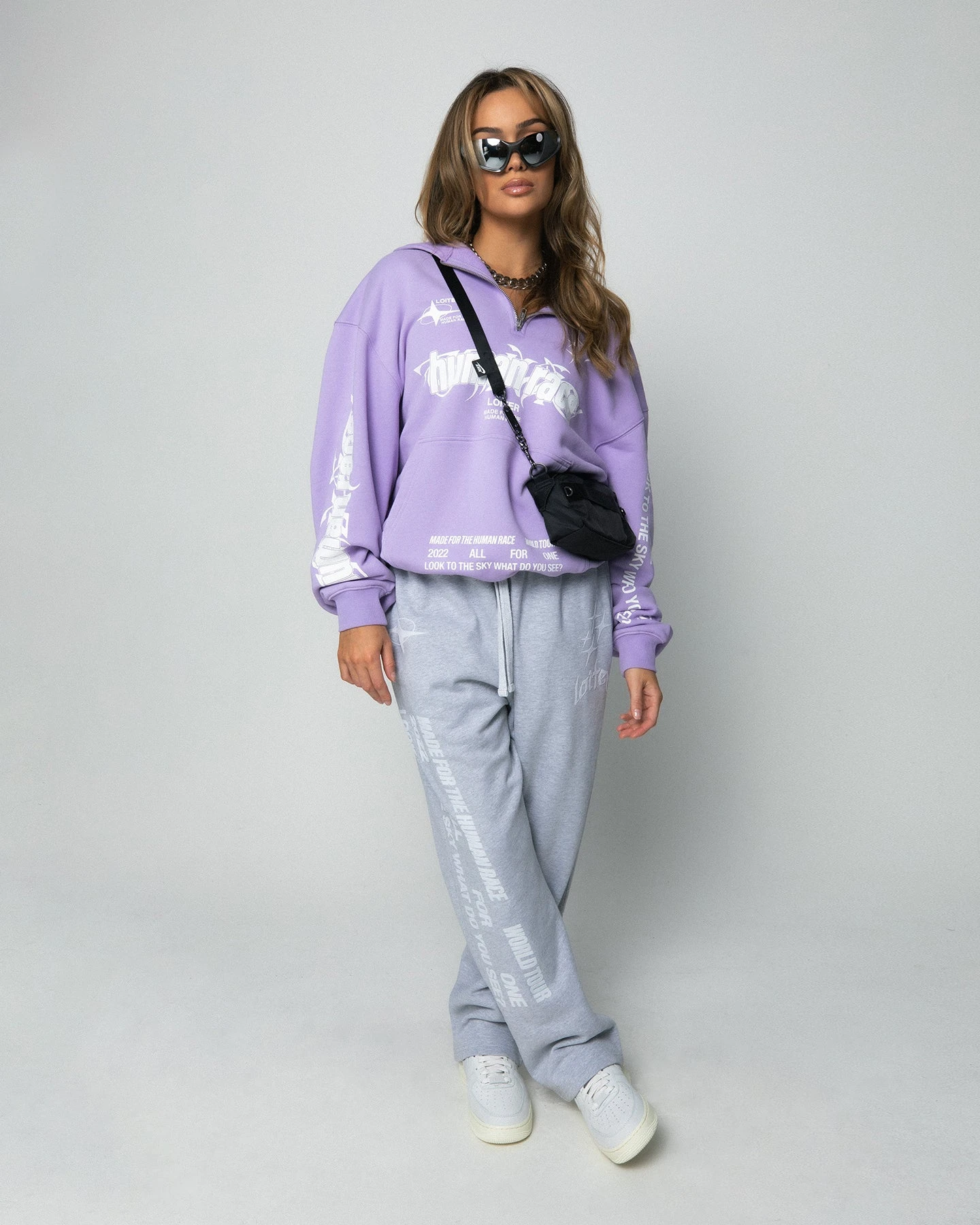 Loiter Rave Zip Hoodie Lilac Loiter Rave Zip Hoodie Lilac -Mitchell & Ness Shop 02044495 YL300 womens 0030