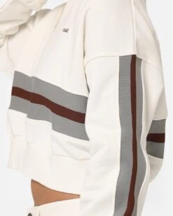 X-Girl Women's Panelled Sweat Top White -Mitchell & Ness Shop 02044524 YW100 womens 070