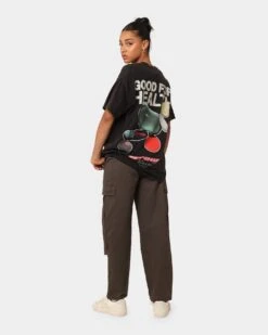 Goat Crew Good 4 Health Vintage T-Shirt Black Wash 4 Goat Crew Good 4 Health Vintage T-Shirt Black Wash -Mitchell & Ness Shop 02044760 YB295 womens 0030