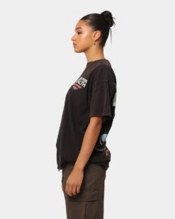 Goat Crew Good 4 Health Vintage T-Shirt Black Wash 8 Goat Crew Good 4 Health Vintage T-Shirt Black Wash -Mitchell & Ness Shop 02044760 YB295 womens 0070