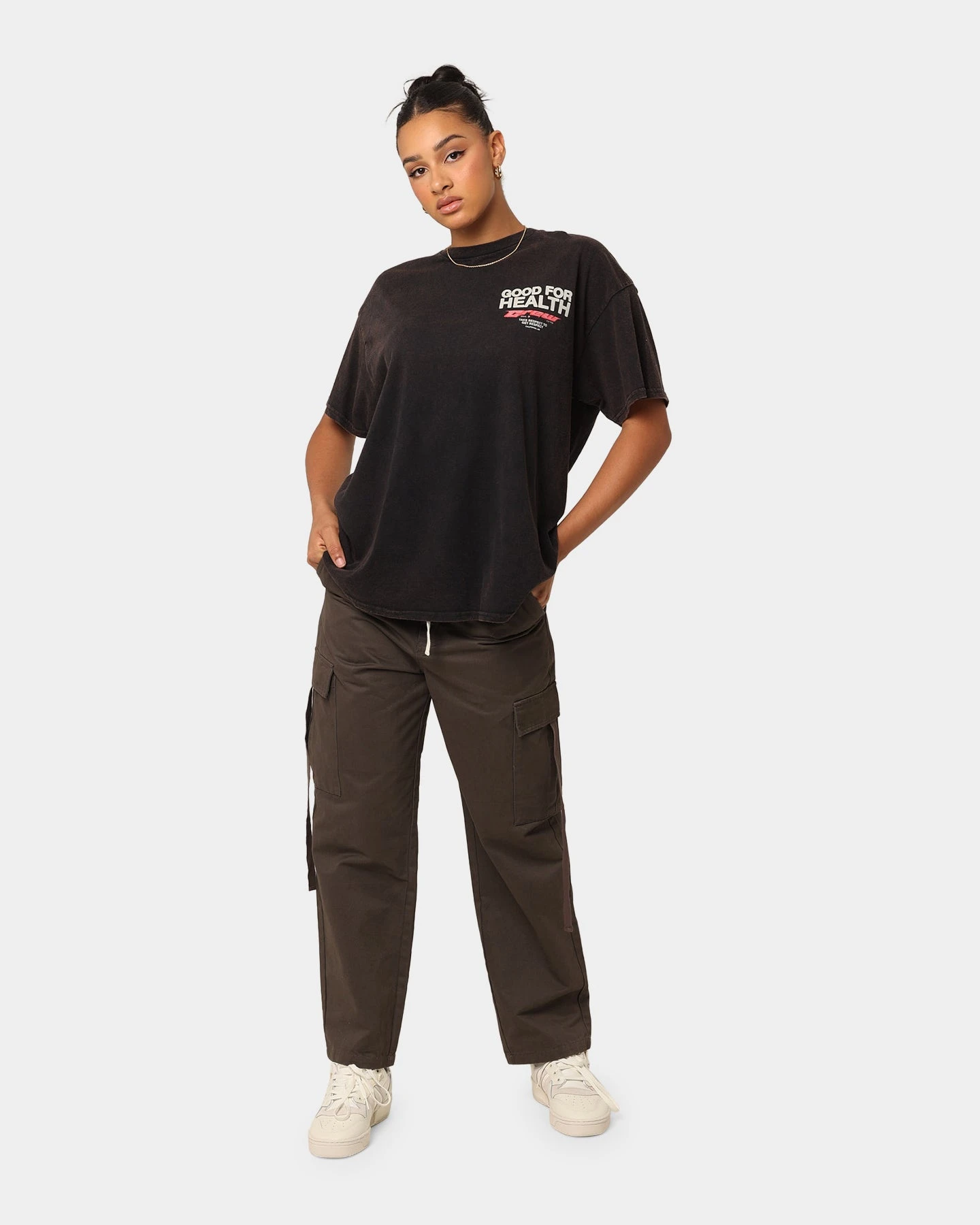 Goat Crew Good 4 Health Vintage T-Shirt Black Wash Goat Crew Good 4 Health Vintage T-Shirt Black Wash -Mitchell & Ness Shop 02044760 YB295 womens 0080